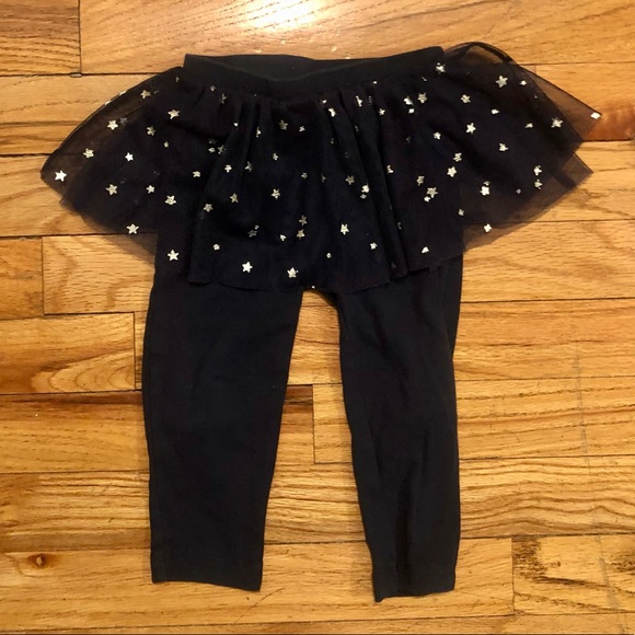 Carter’s navy blue tutu leggings with silver stars, 18M - Picture 4 of 4
